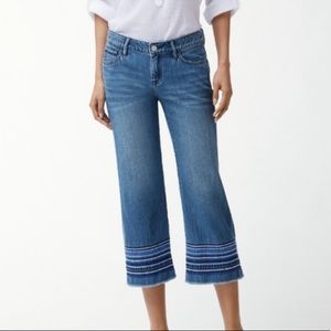 Tommy Bahama Embroidered Crop Jeans